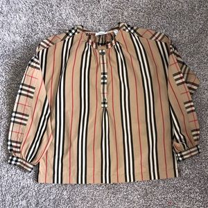 BURBERRY LOLA ARCHIVE CREW NECK BLOUSE